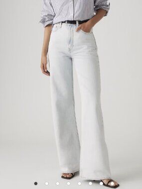 Levi's ribcage wide leg jeans - 29x32 Light wash